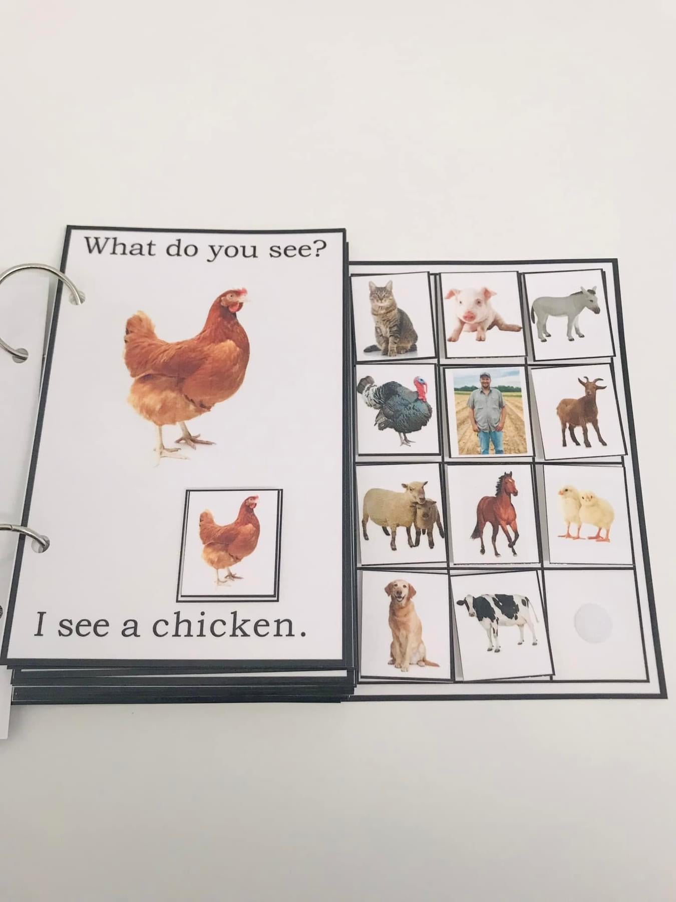 I See Farm Animals-Interactive Book