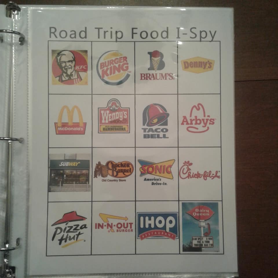 Road Trip Binder