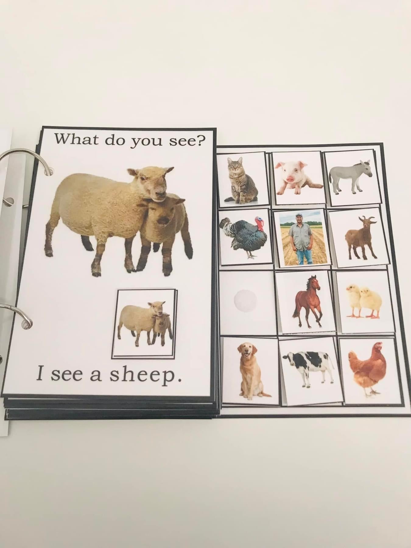 I See Farm Animals-Interactive Book