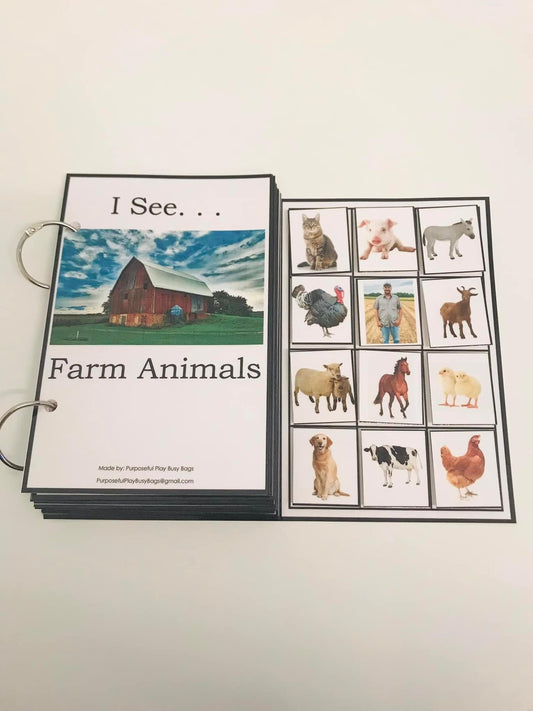 I See Farm Animals-Interactive Book