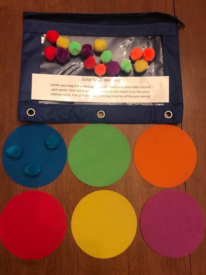 Color Circle Matching Busy Bag