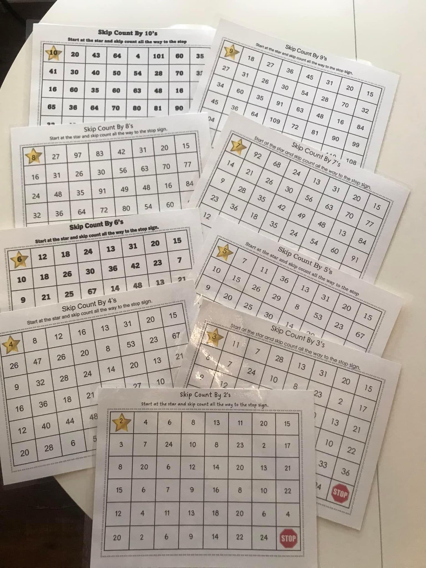 Skip Counting Mazes
