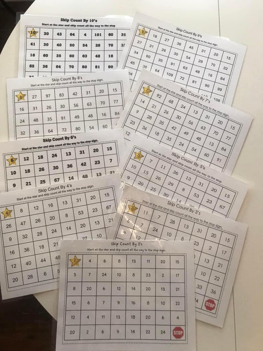 Skip Counting Mazes