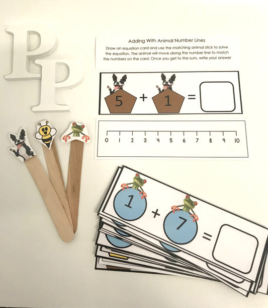 Adding with Animal Number Lines