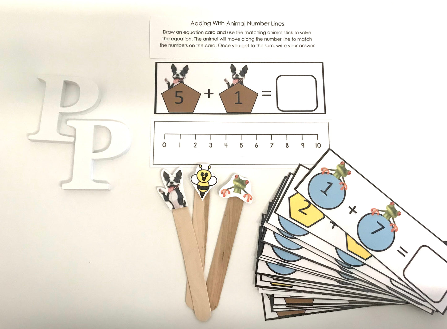 Adding with Animal Number Lines