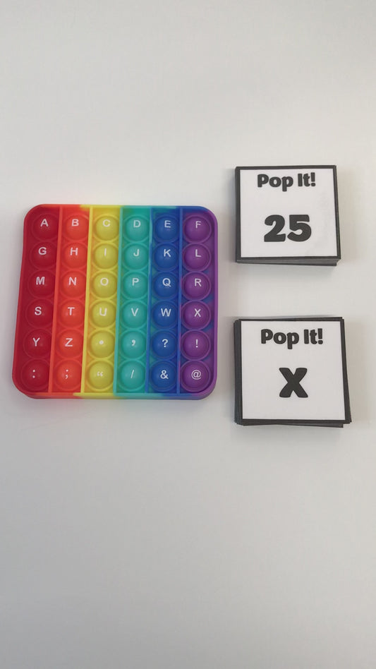 Pop It ABC and 1-30