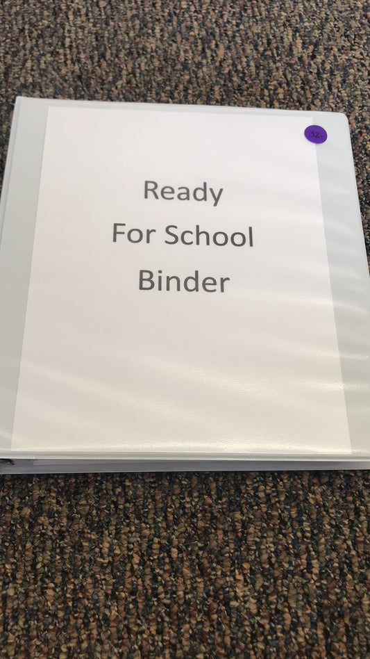 Ready For School Binder